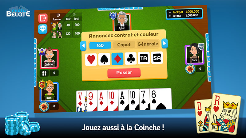 Concours de belote : Jeu de cartes Belote a Reding