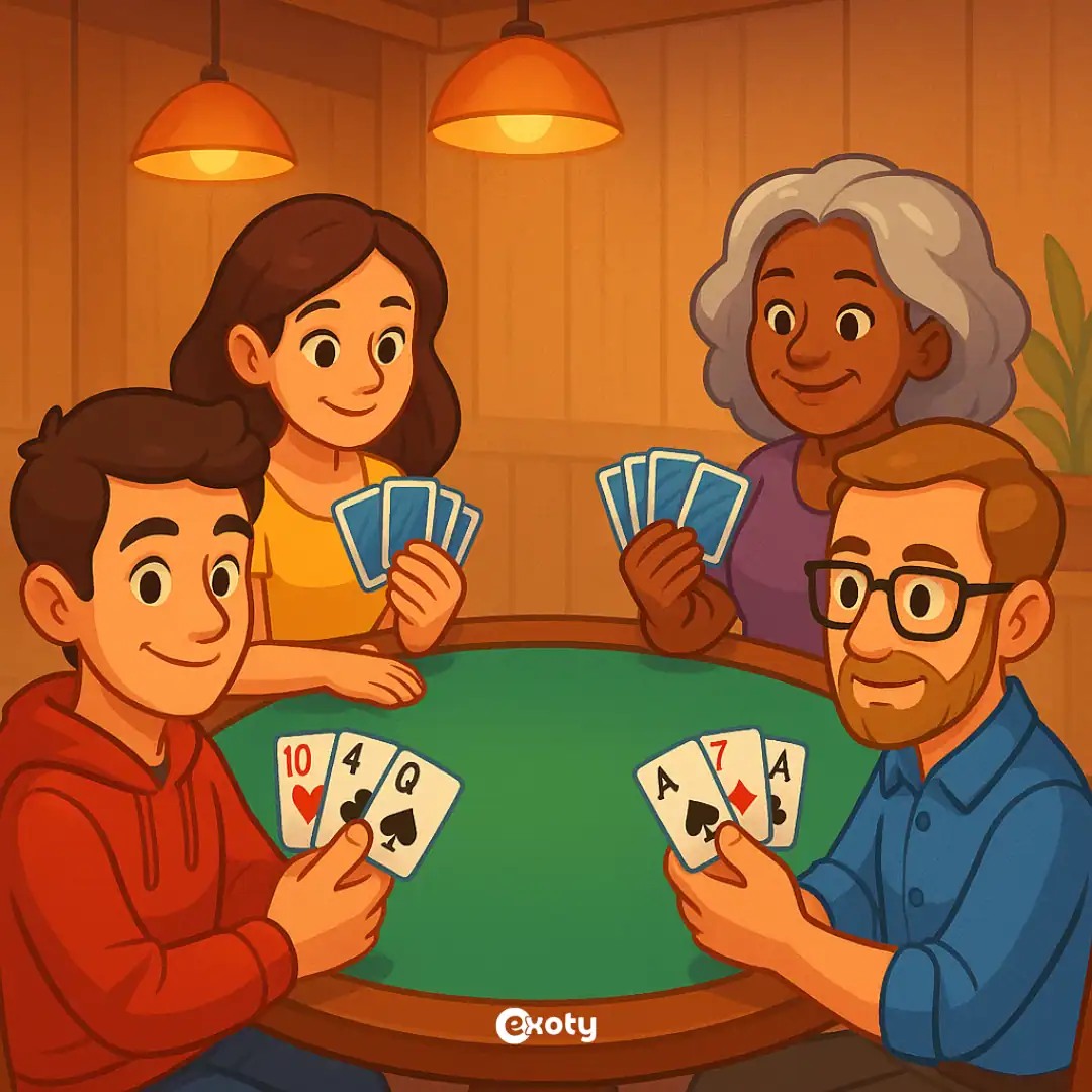 belote contrée table de jeu