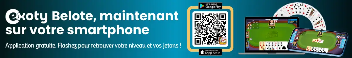exoty belote sur votre smartphone