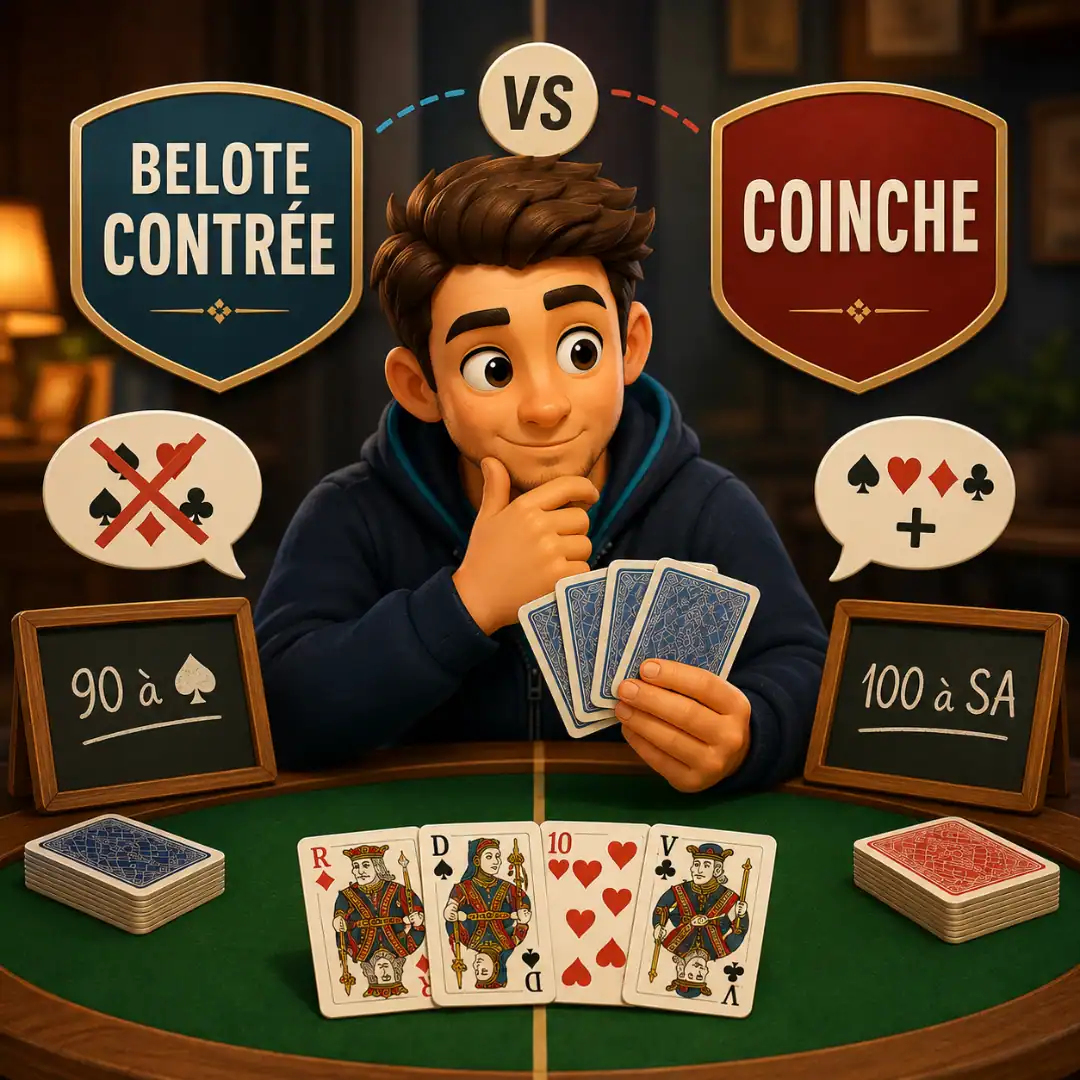 Belote contrée vs Coinche