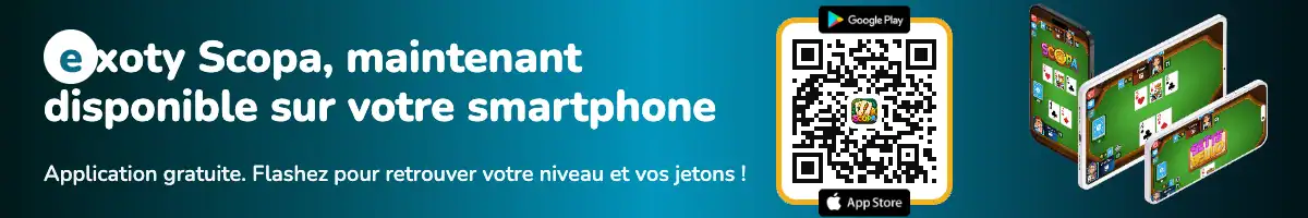 Exoty Scopa maintenant disponible sur votre smartphone